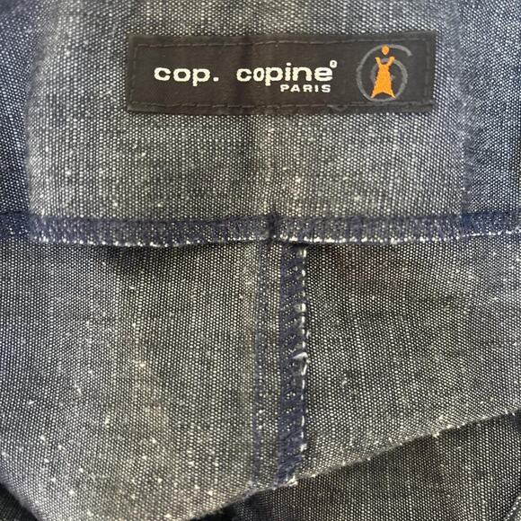 Y2K COP. COPINE PARIS GRAPHIC DENIM MID SKIRT SIZE SMALL. - Picture 6 of 7